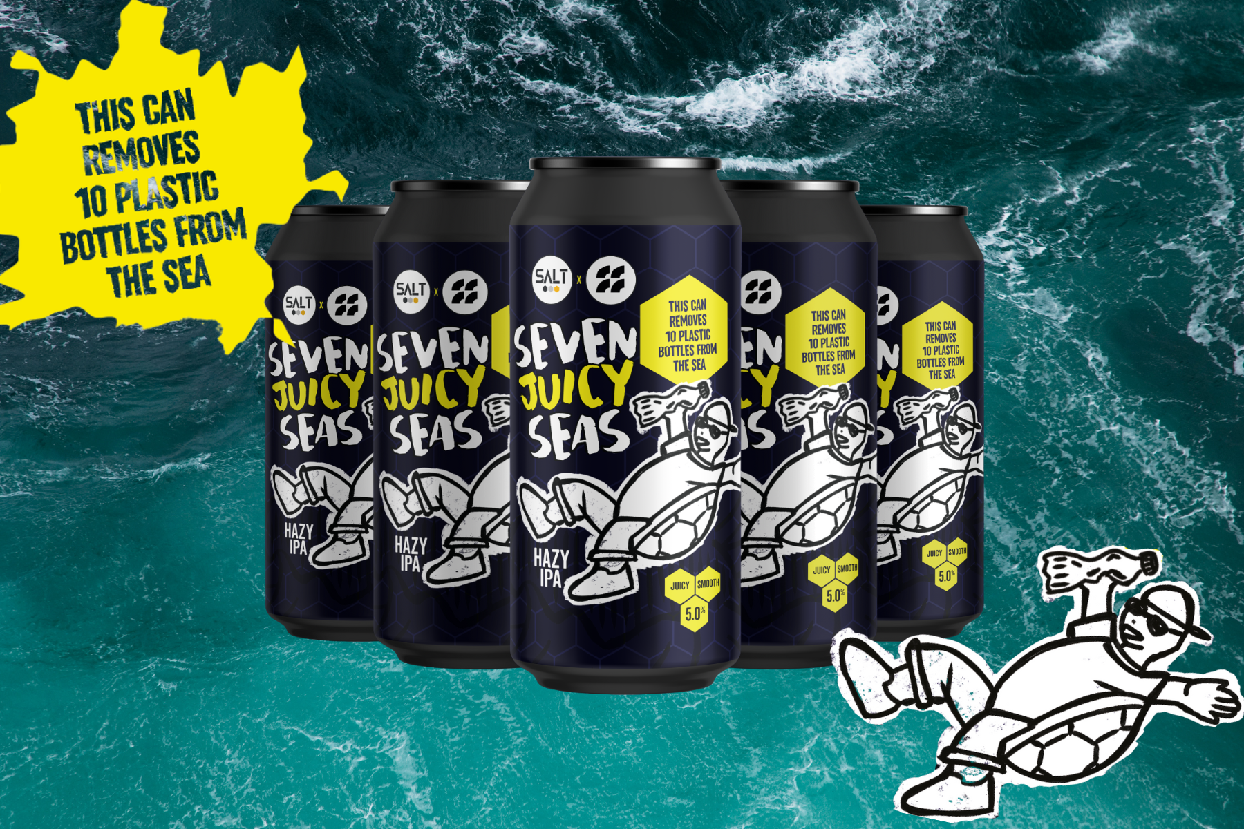 SALT BEER FACTORY PARTNER WITH SEVEN CLEAN SEAS TO COMBAT PLASTIC POLLUTION
