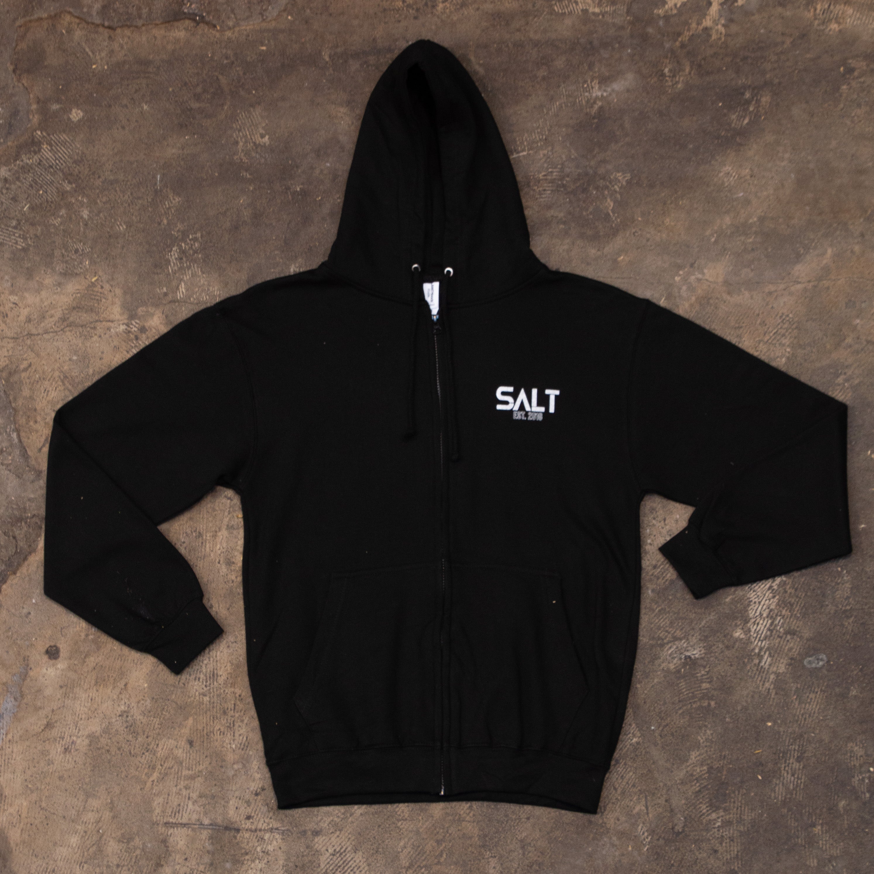 SALT EST. 2018 ZIPPED HOODIE (5 SIZES)