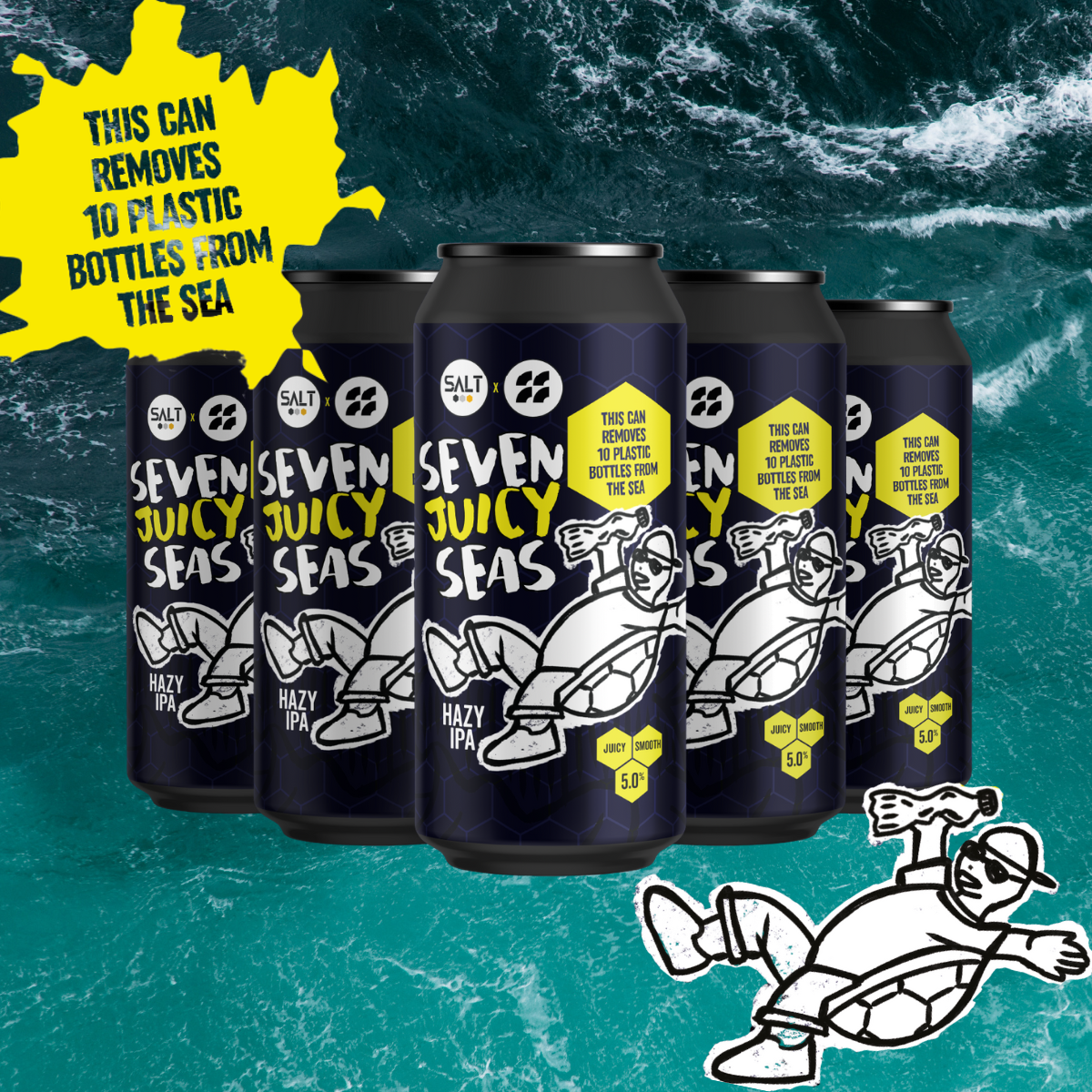 SEVEN JUICY SEAS 5.0% HAZY IPA | SEVEN CLEAN SEAS