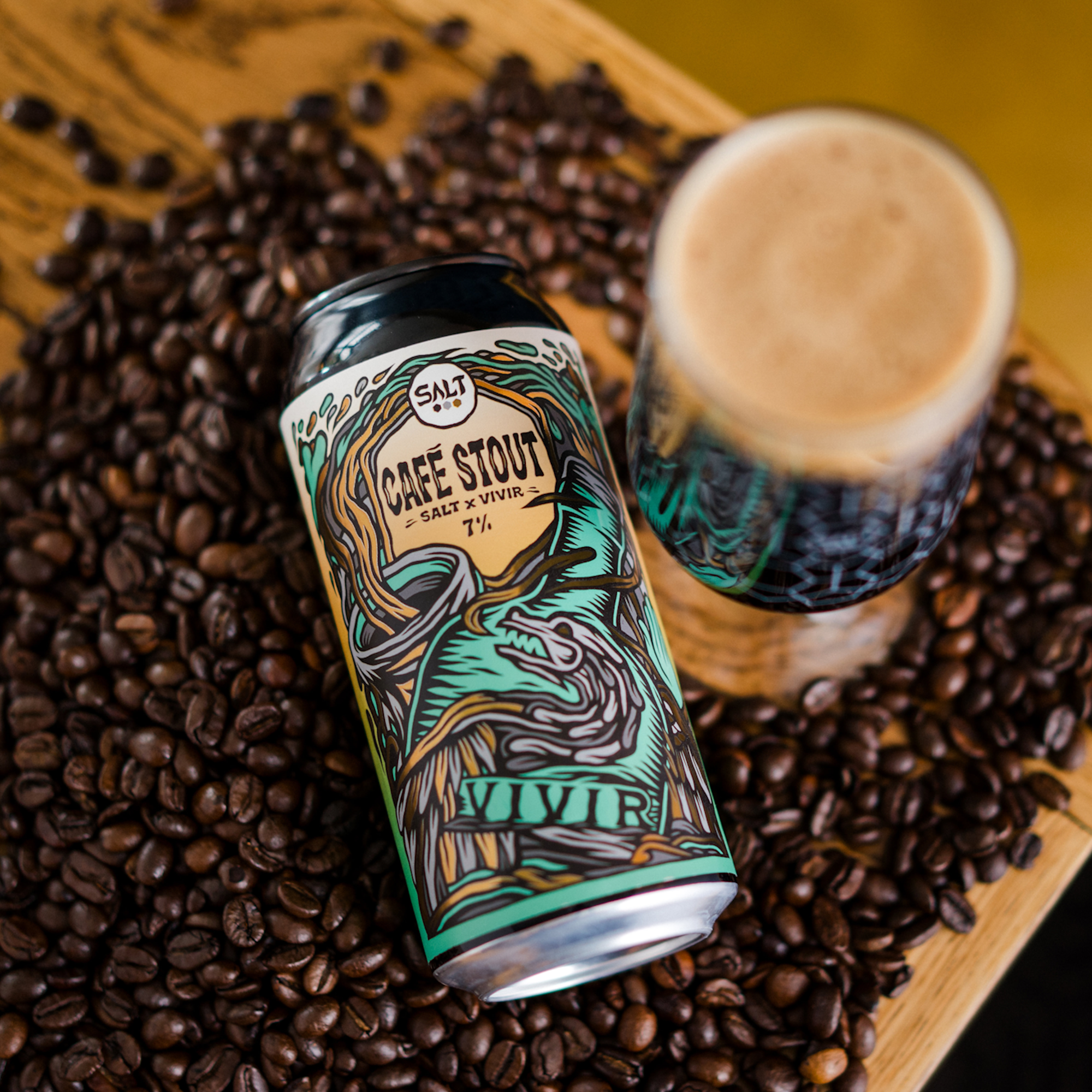 CAFÉ STOUT 7.0% VIVIR COFFEE LIQUEUR STOUT